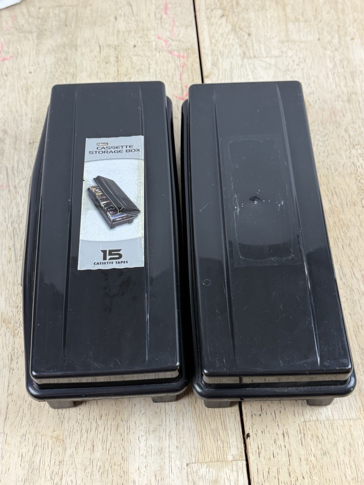 Alpha Cassette Tape Holder Black - Holds 15 Cassettes Storage 2 Available