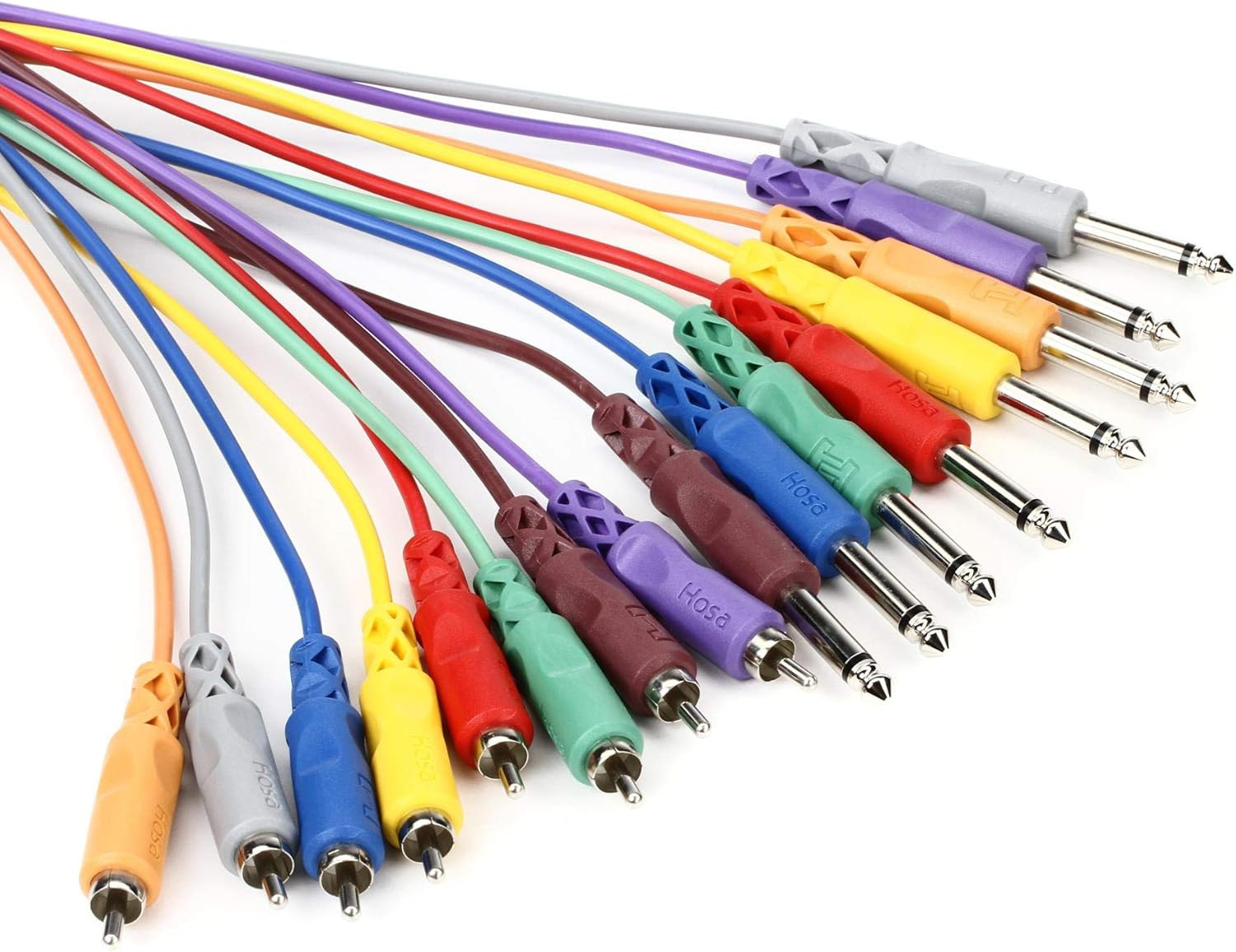 CPR-802 1/4 Inch TS to RCA Unbalanced Snake, 6.5 Feet