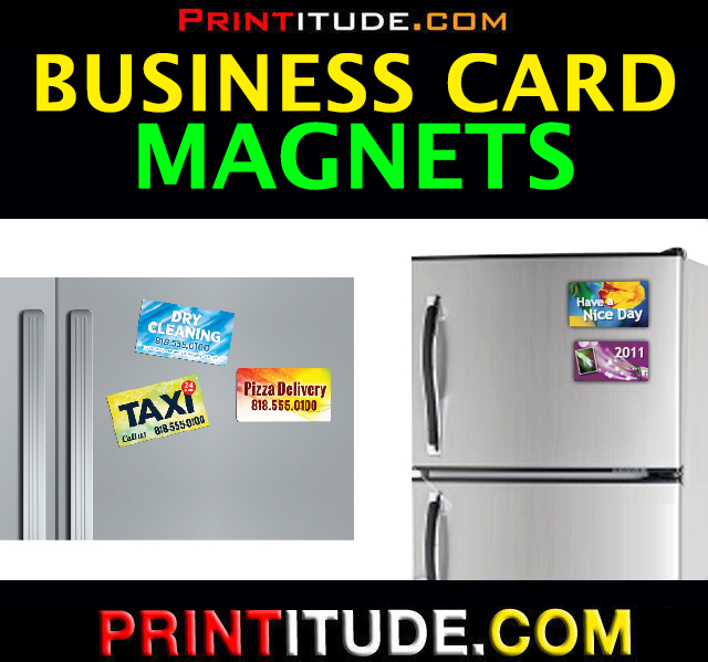 1000 Custom Printed Magnetic Business Cards FULL COLOR 17PT Magnet 2x3.5