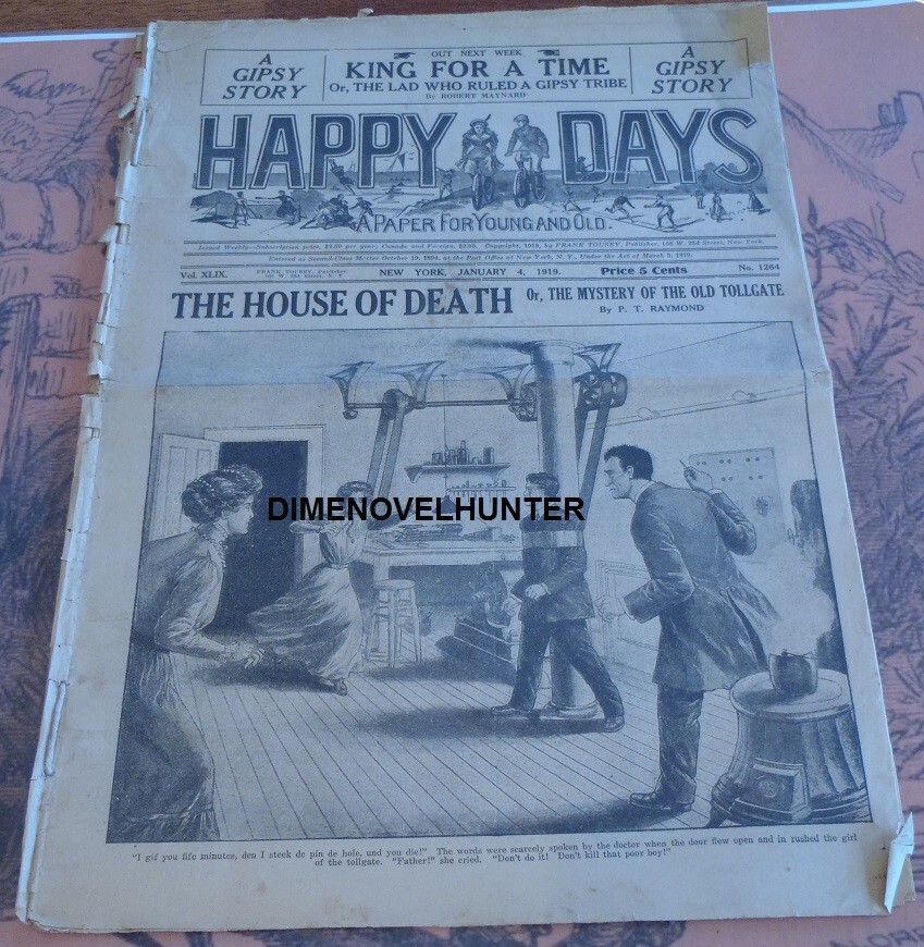 HOUSE OF DEATH & OLD KING BRADY FRANK TOUSEY HAPPY DAYS # 1264 STORYWATCH VIDEO