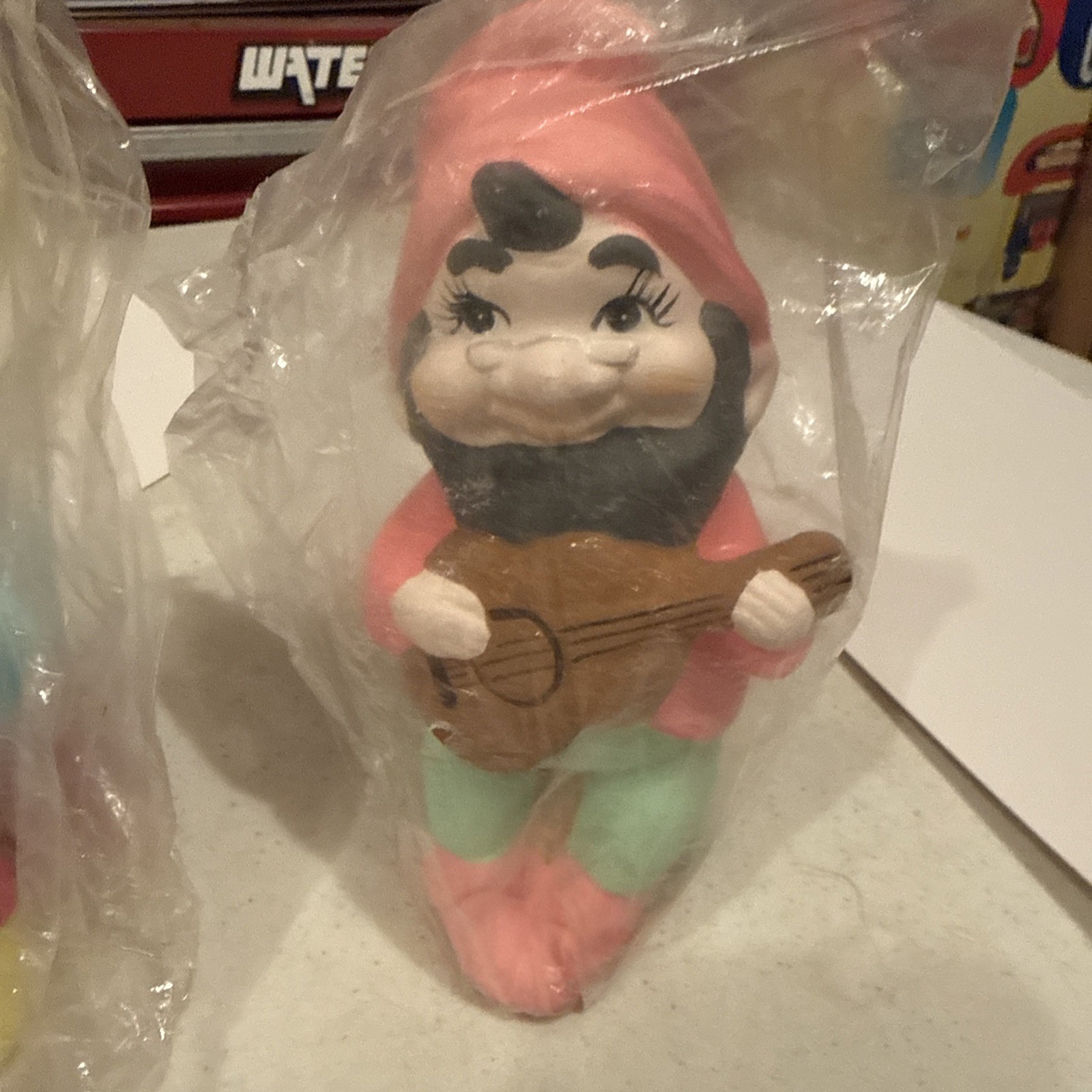 Vintage  Gnome Elf Figurine Troll Ceramic 5 In