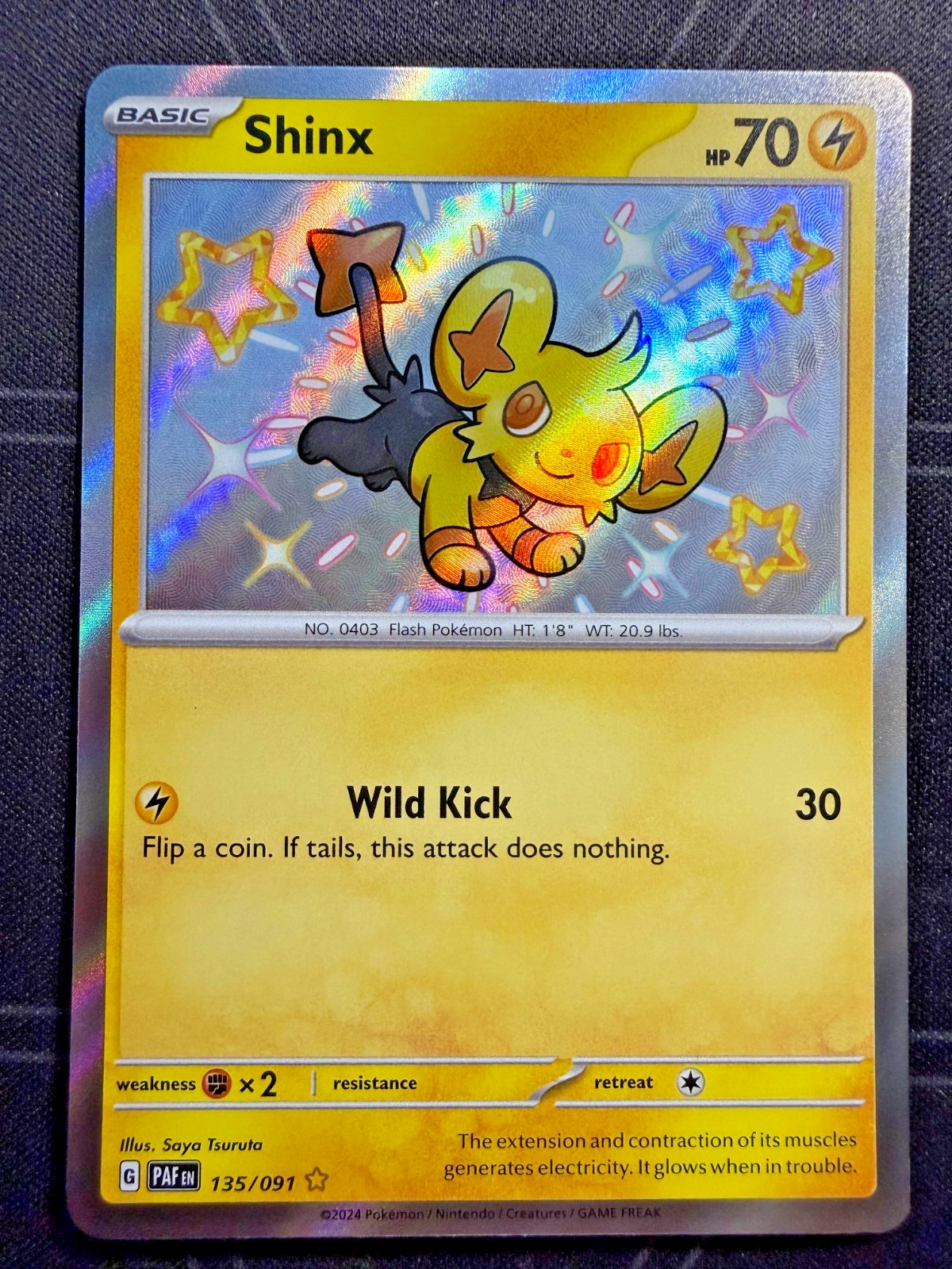 Shinx 135/091 SV: Paldean Fates Holo