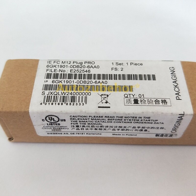 Genuine New In Box 6GK1901-0DB20-6AA0 IE FC M12 Plug PRO 6GK1 901-0DB20-6AA0 #h