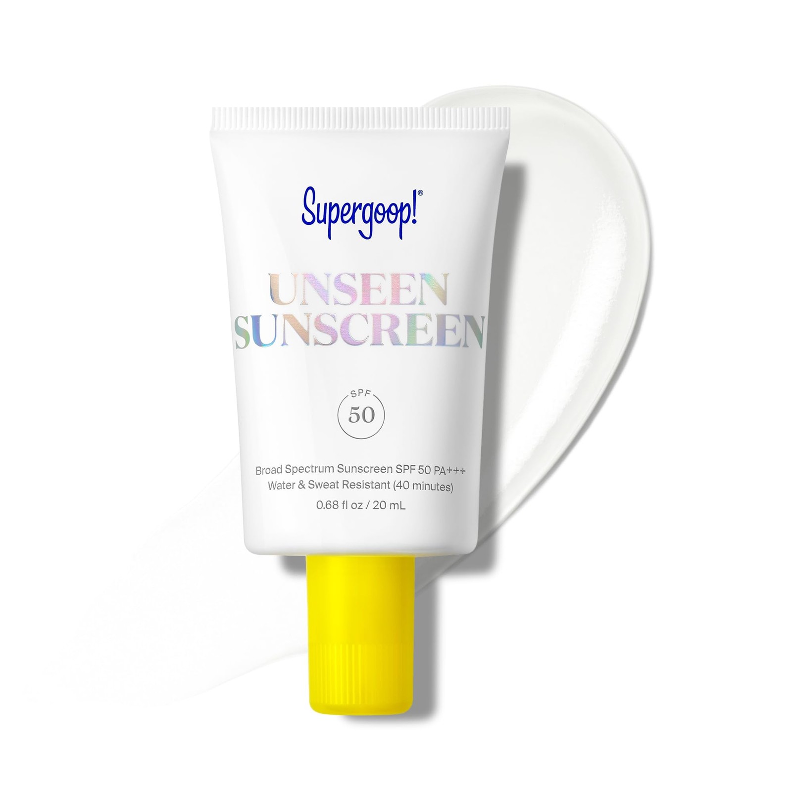 Unseen Sunscreen SPF 50 Invisible Face Makeup Gripping Primer Supergoop Clear