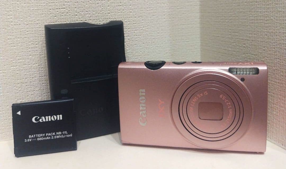Canon IXY 220F Pink Digital Camera Compact Stylish Design Tested