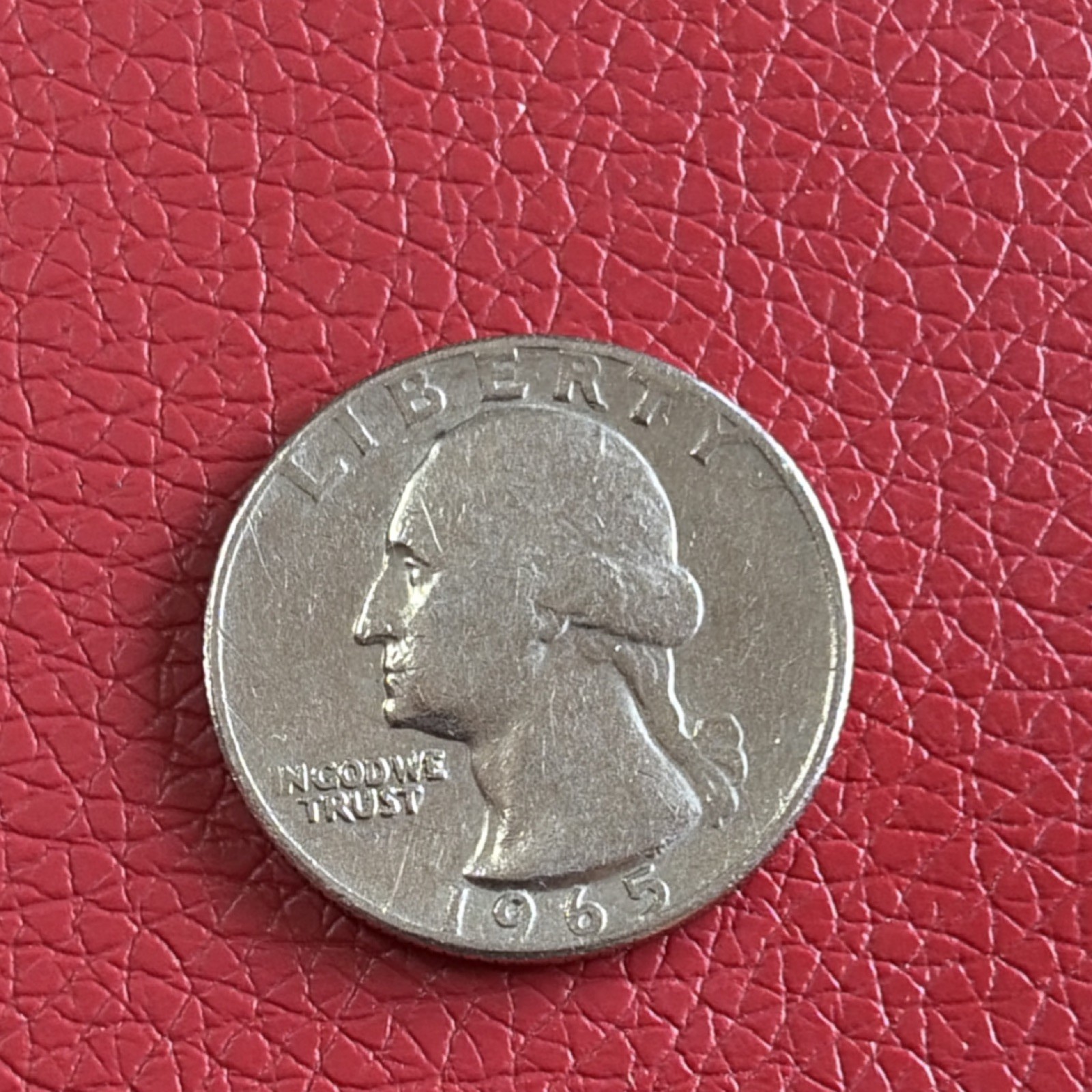 1965 Washington Quarter 25C Philadelphia Circulated 75% Copper 25% Nickel