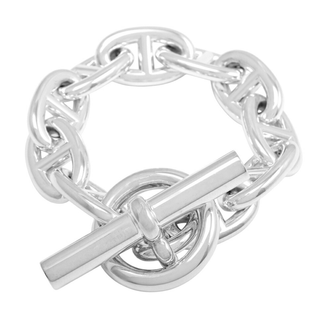 Hermes Sheine Dunkle TGM 10 Frames SV925 Bracelet Used YUKI-0