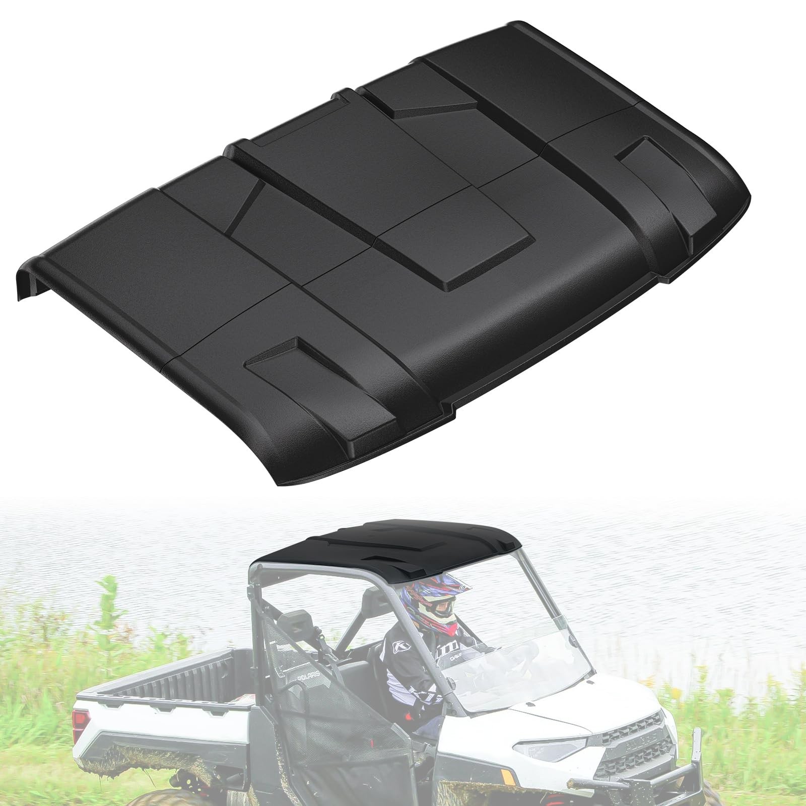 Hard Sport Roof for Polaris Ranger XP 1000 900 1000, Dustproof Resistant 2-Pi...