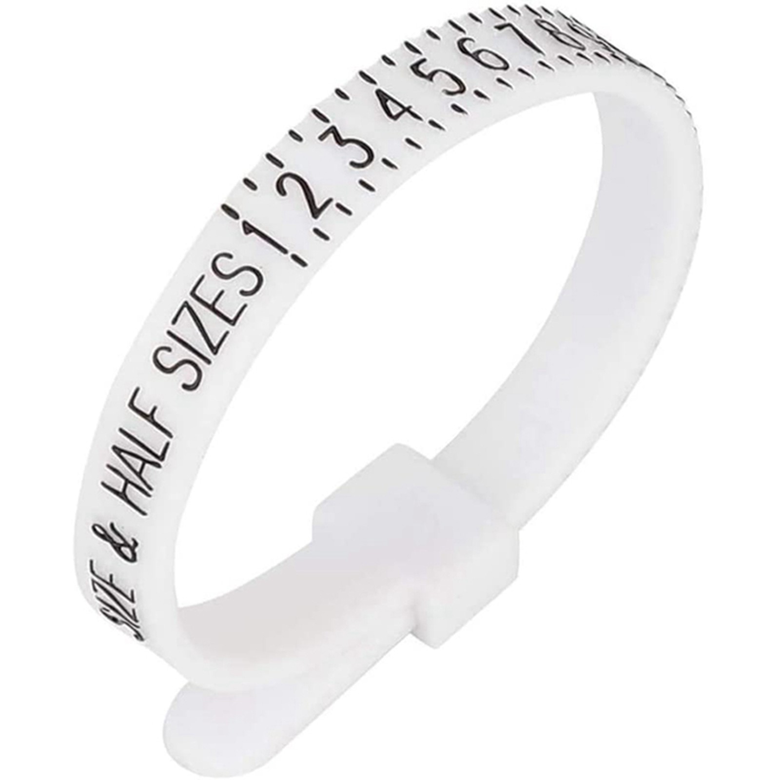 16Pcs US  Sizer Plastic Finger  Size Measure Tool  Jewelry Sizing Belt for4608