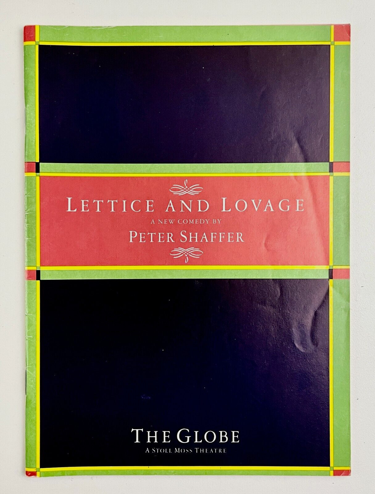 1987 Lettice & Lovage Shaffer Comedy Play Globe Stoll Moss Theatre VTG Playbill
