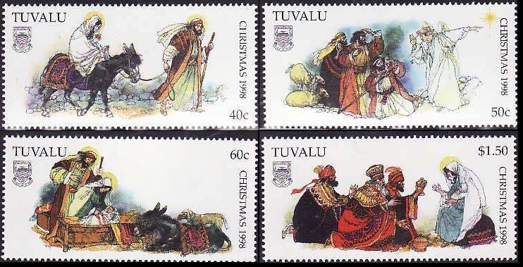 Tuvalu 1998 SG827-830 Christmas set MNH
