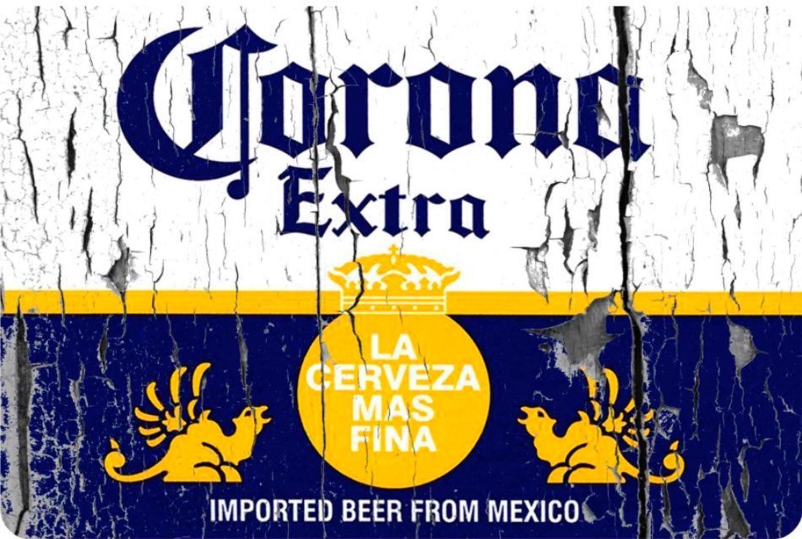 Corona Extra beer label vintage look Reproduction Metal Sign 8" X 12" Aluminum