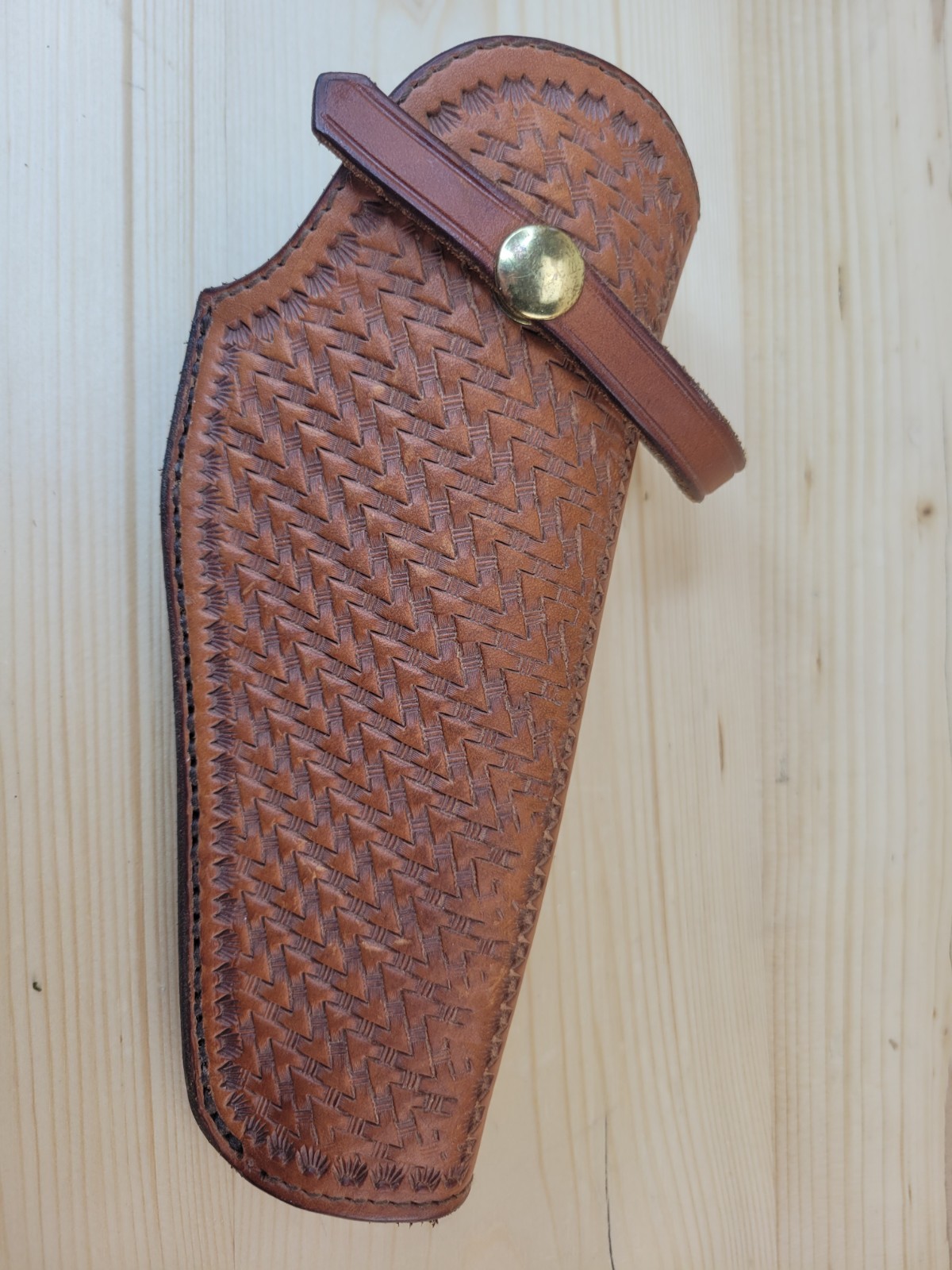 R.L. York Maker Capitan NM. Leather Small Revolver Holster Excellent Condition