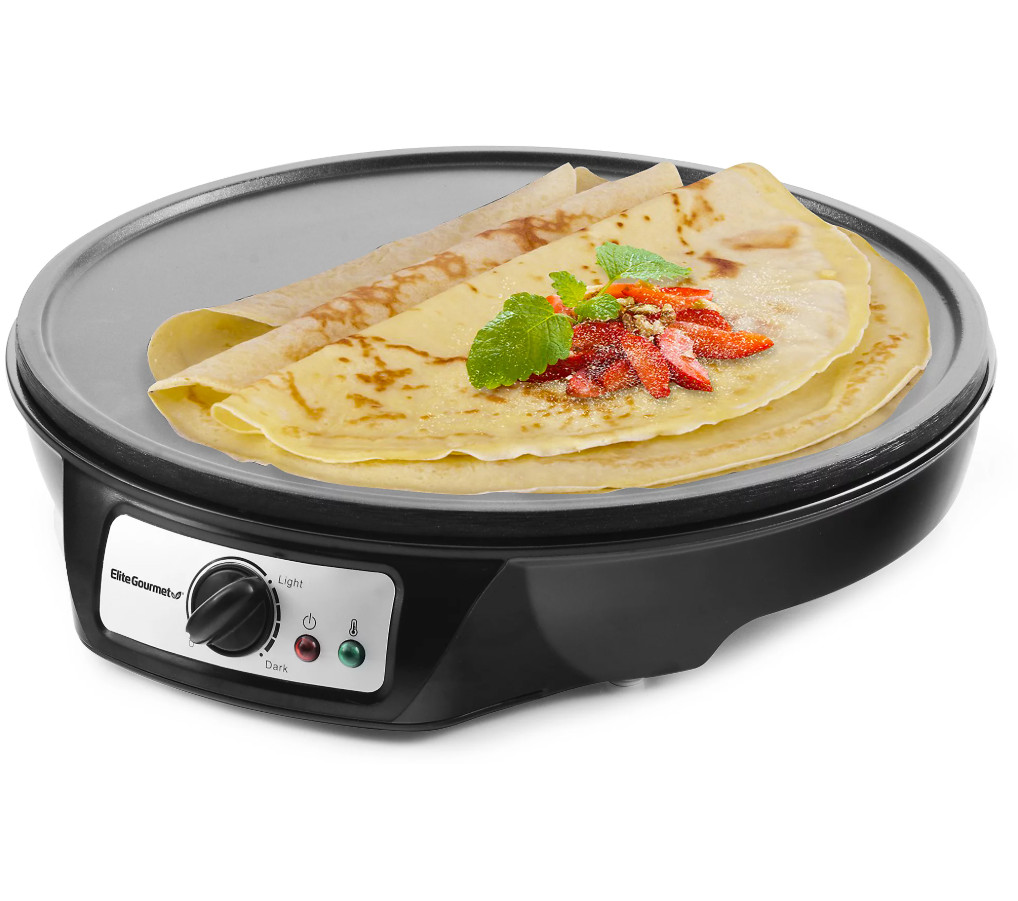 Elite Gourmet 12" Nonstick Crepe Maker Griddle