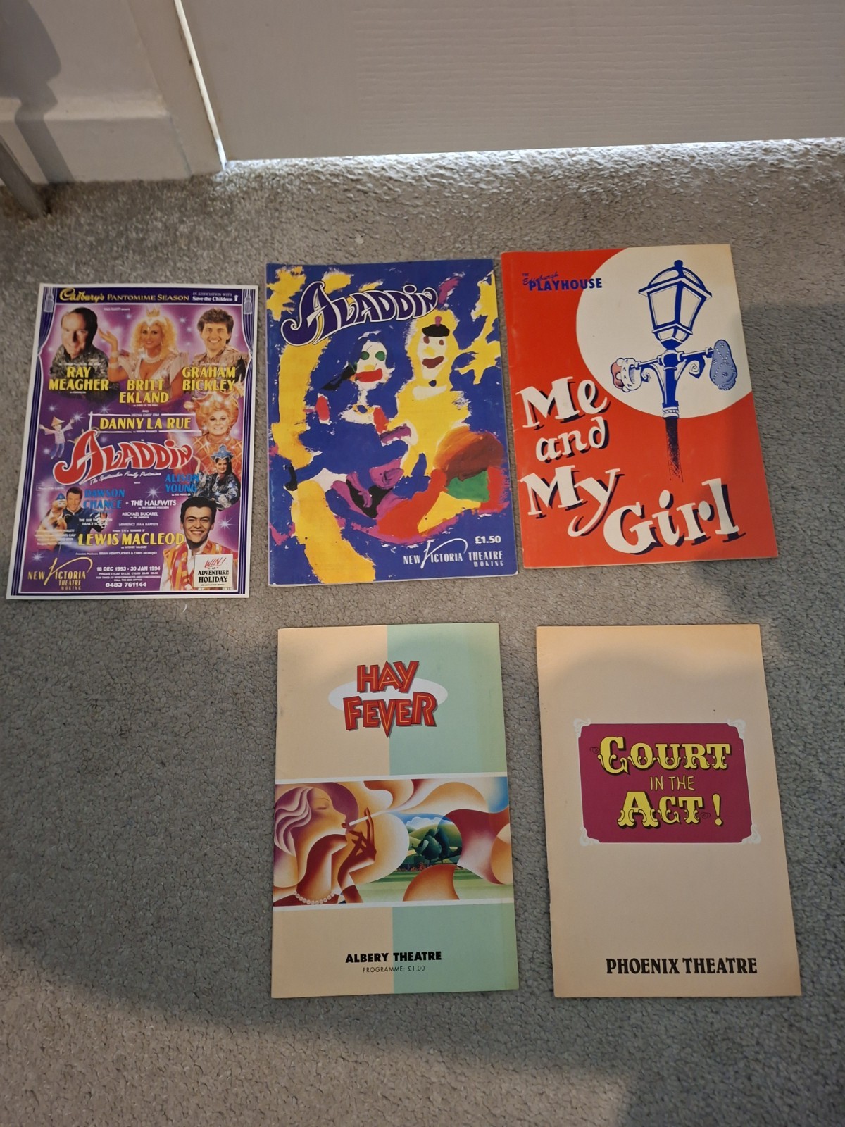 Vintage Theatre Programmes Collection Various Shows and Productions 1990s