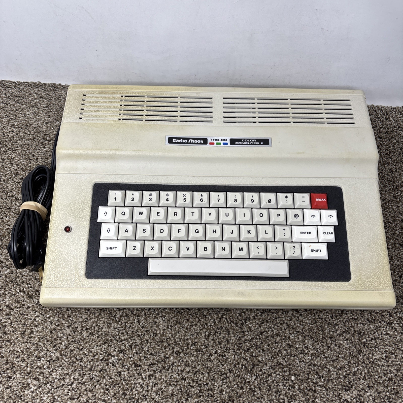 Radio Shack TRS-80 Color Computer 2 FOR PARTS OR REPAIR AS IS Model 26-3026