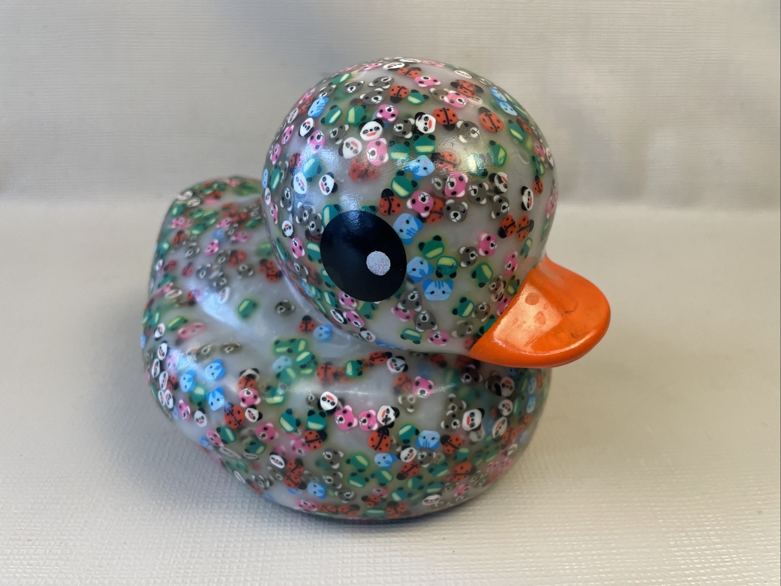 Colorful Resin Duck Figurine Kawaii Bug & Animal Embed Off-Road Jeep Dash Decor