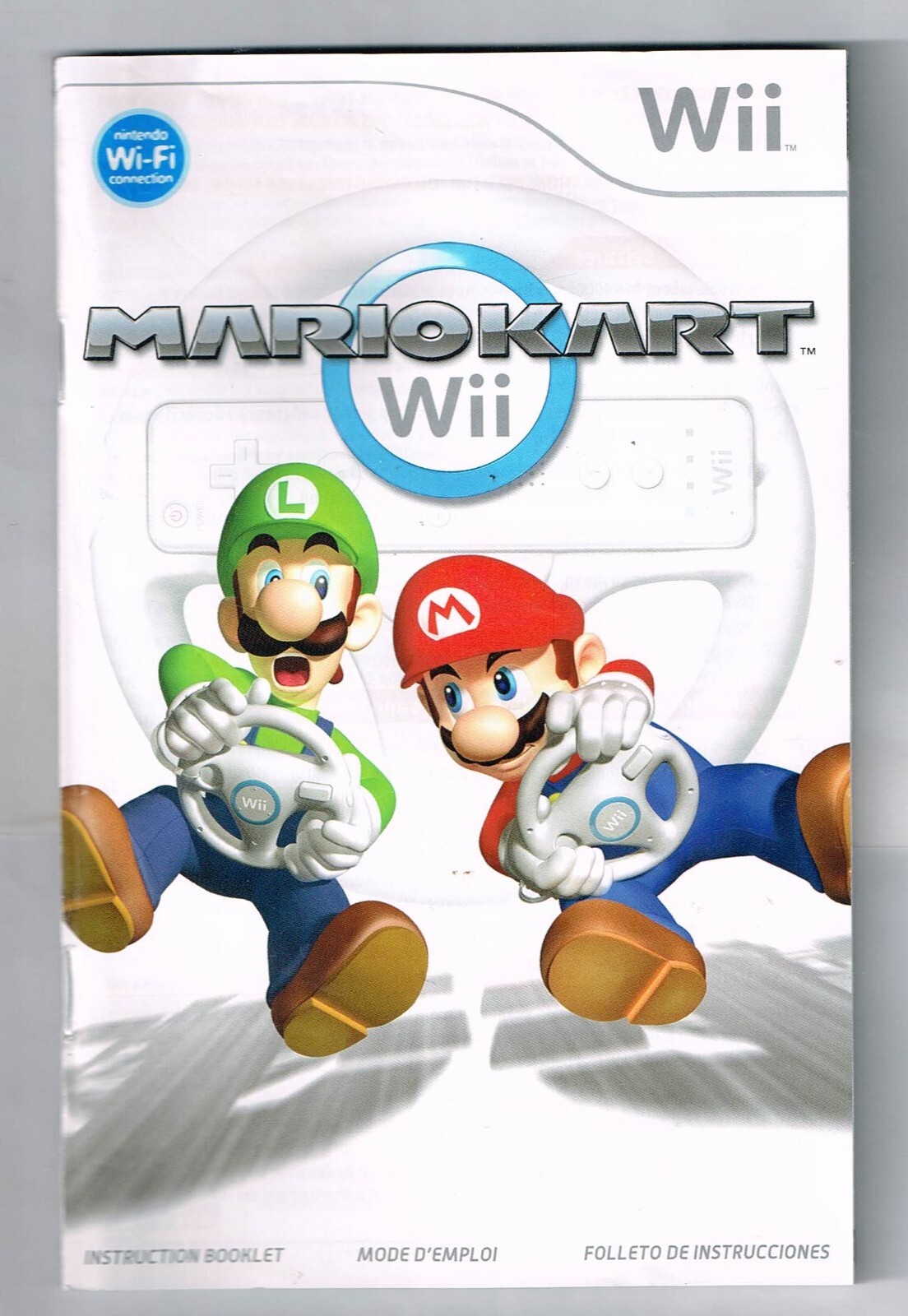 Nintendo Wii Mario Kart Replacement Instruction Manual ONLY