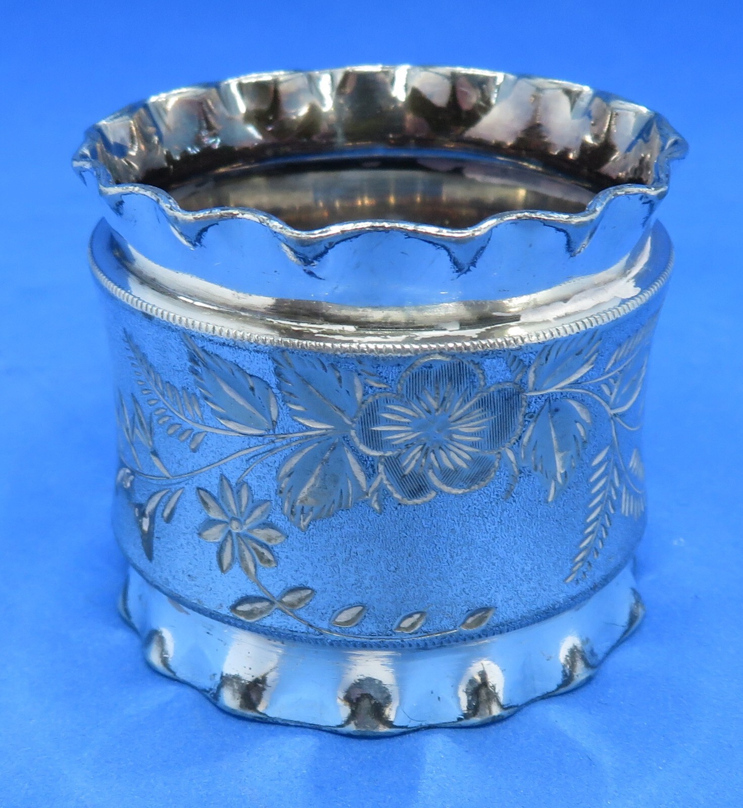 Silver plate electroplate vintage Art Deco antique napkin ring A