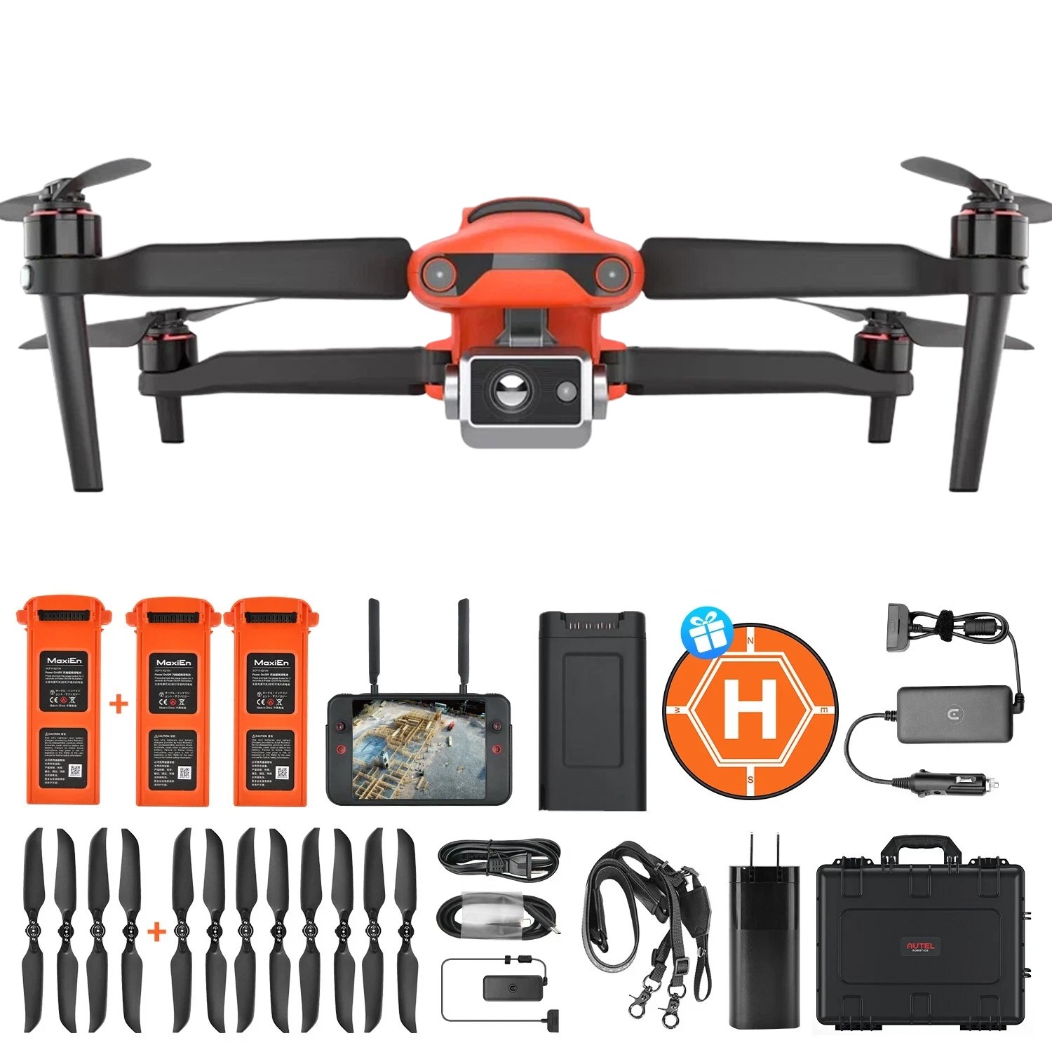 Autel Robotics Evo II V3 Dual 640T Rugged Thermal Drone Bundle 100% US VER.