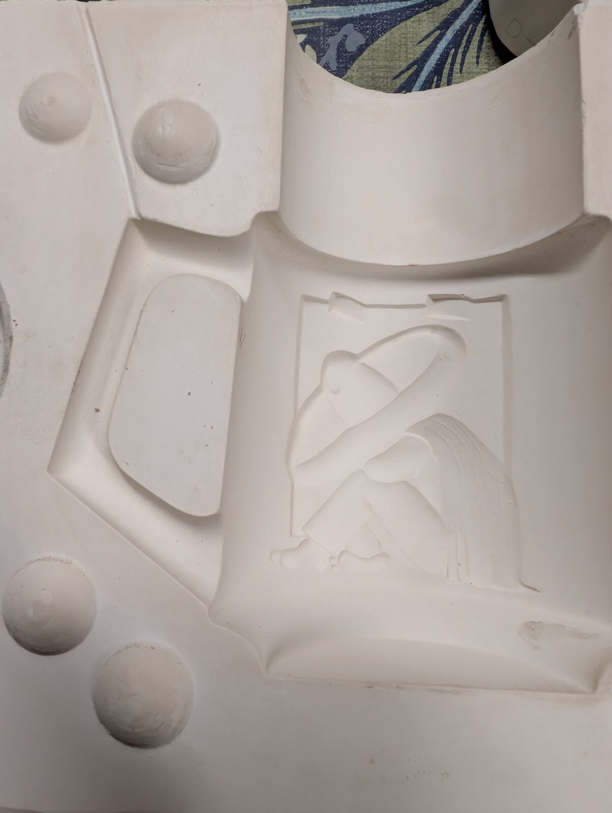 Siesta  Mug Coffee Tea Cup  Vintage Slip Casting Ceramic Mold