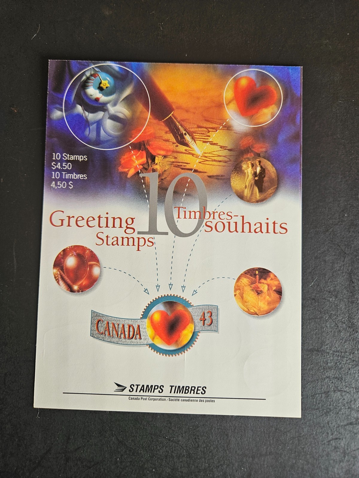 Stamps Canada SCOTT #1508a 43c Greetings Booklet Mint NH