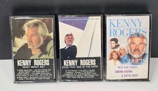 Kenny Rogers 3 Cassette Tape Lot What About Me, Duets, Eyes That See In The Dark
