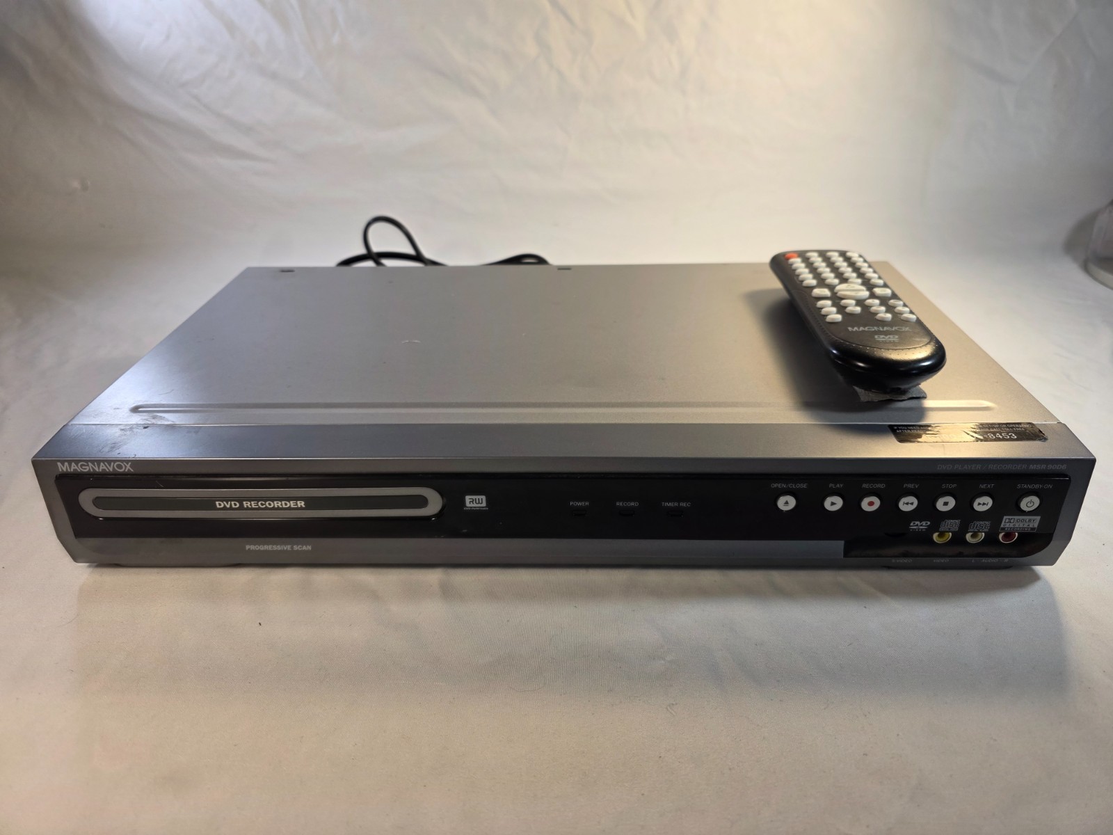 Magnavox MSR90D6 DVD Recorder Player with Remote Works Great