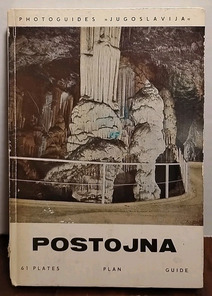 POSTOJNA CAVE Slovenia Vintage 1965 Souvenir Hardcover Compact Photo Guide Book