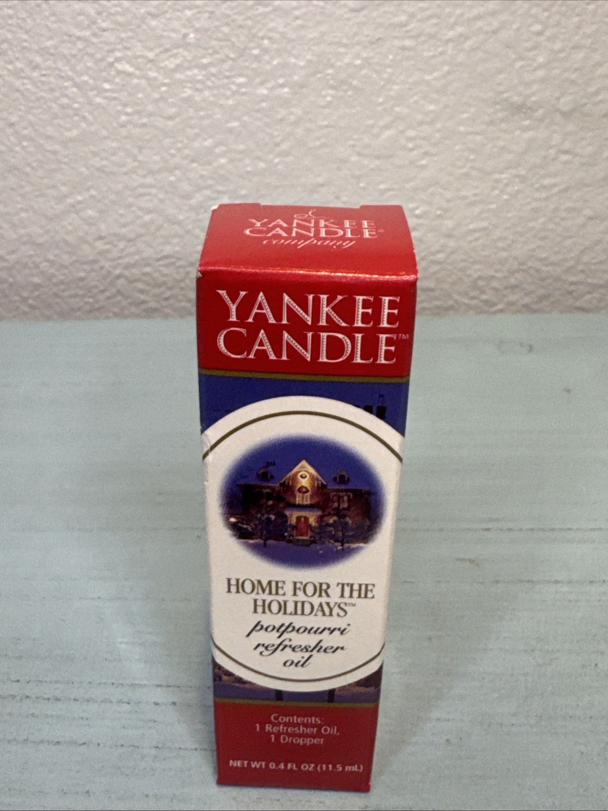 New YANKEE CANDLE Home for the Holidays POTPOURRI REFRESHER OIL w Dropper 0.4 oz