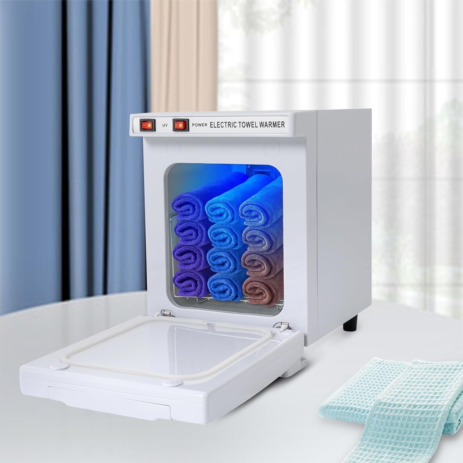 Professional 2-in-1 Hot Towel Warmer Electric w/ UV Sanitizer - Compact Design