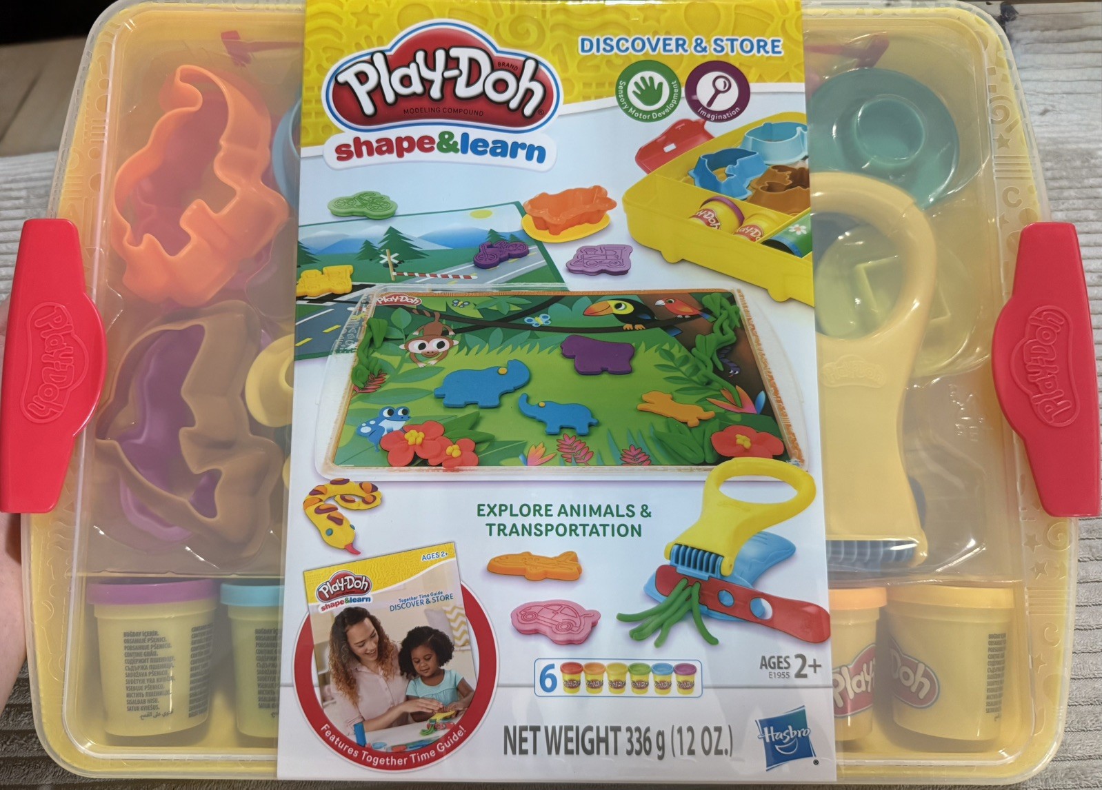 Play-Doh Shape & Learn Discover and Store Explore Animals & Transportation Set