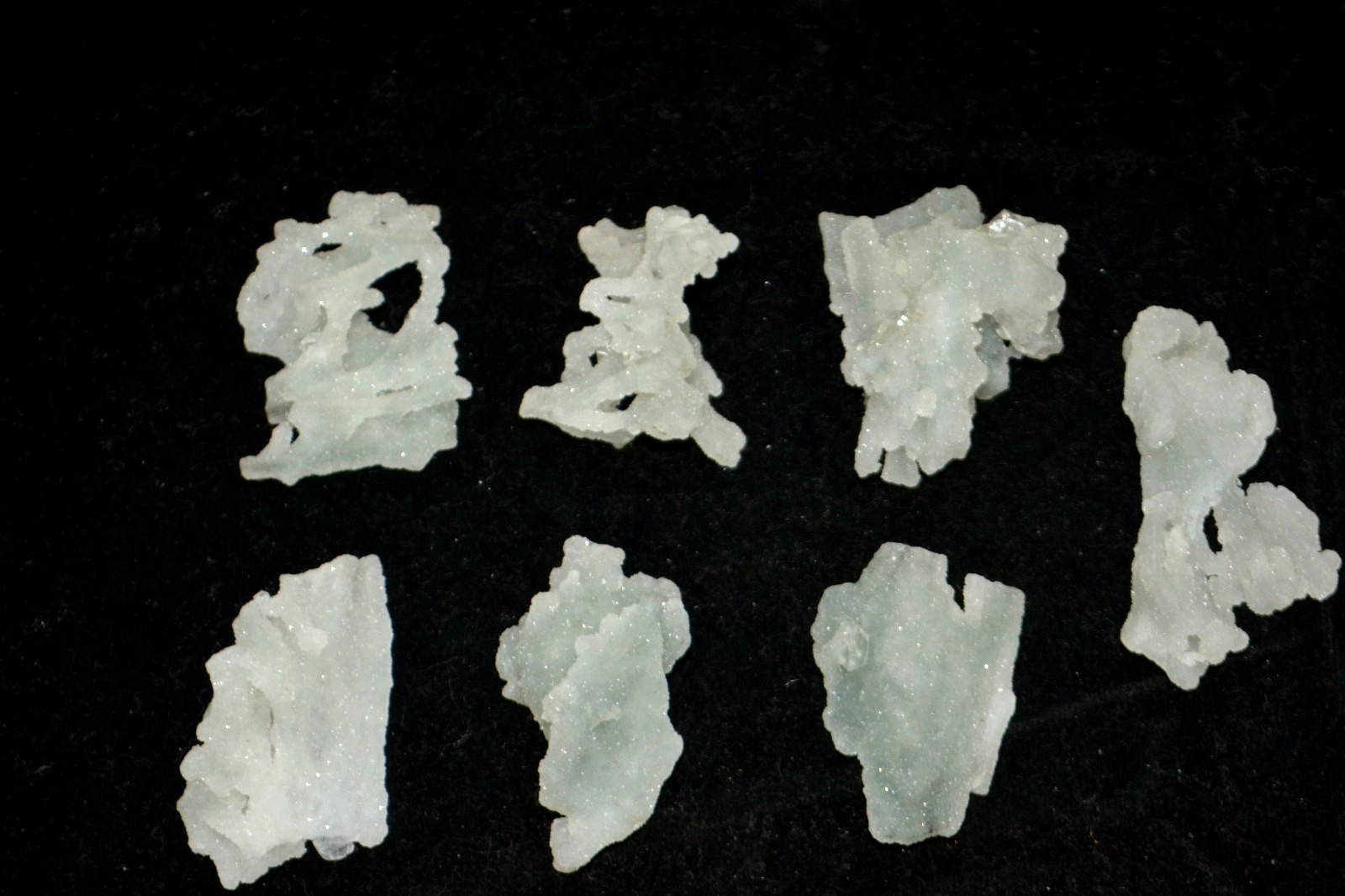 chalcedony Stallacite Lot 7 NOS  Mineral Specimen – India #2153