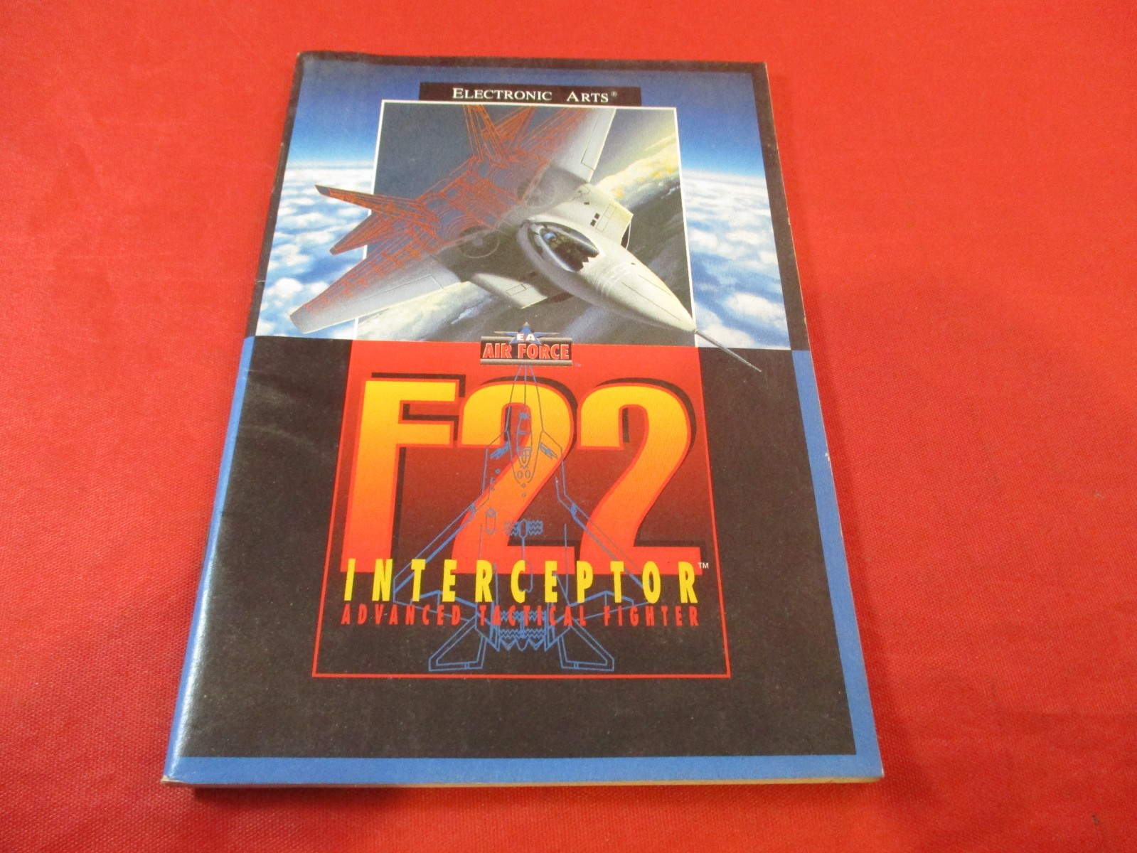 F22 Interceptor Sega Genesis Instruction Manual Booklet ONLY