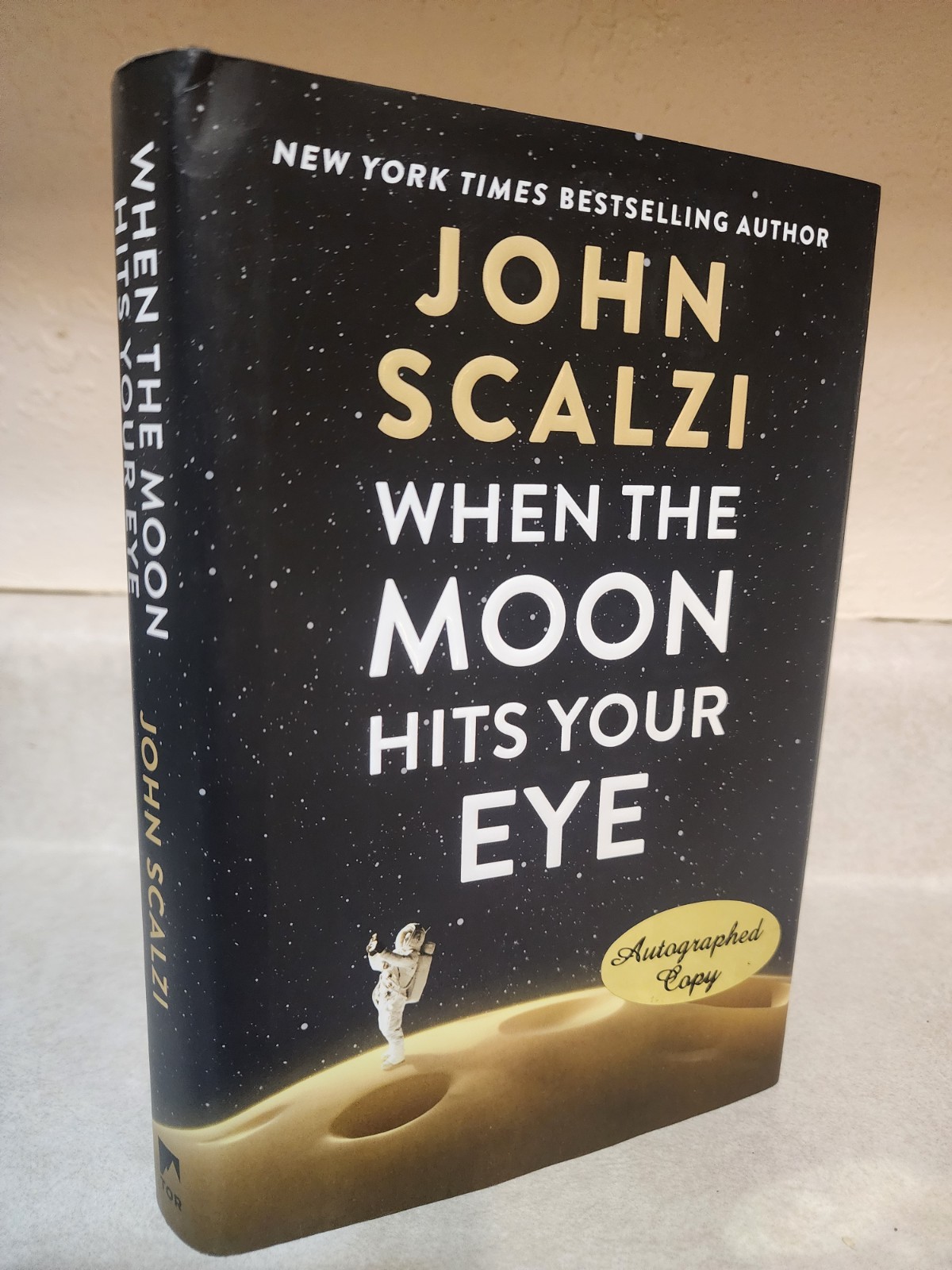 WHEN MOON HITS EYE John Scalzi SIGNED 1st Edition First Printing SCIENCE FICTION