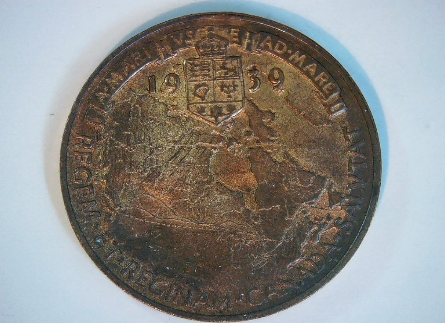 Canada 1939 1 Cent George VI (Maple Leaves reverse) Cent Coin