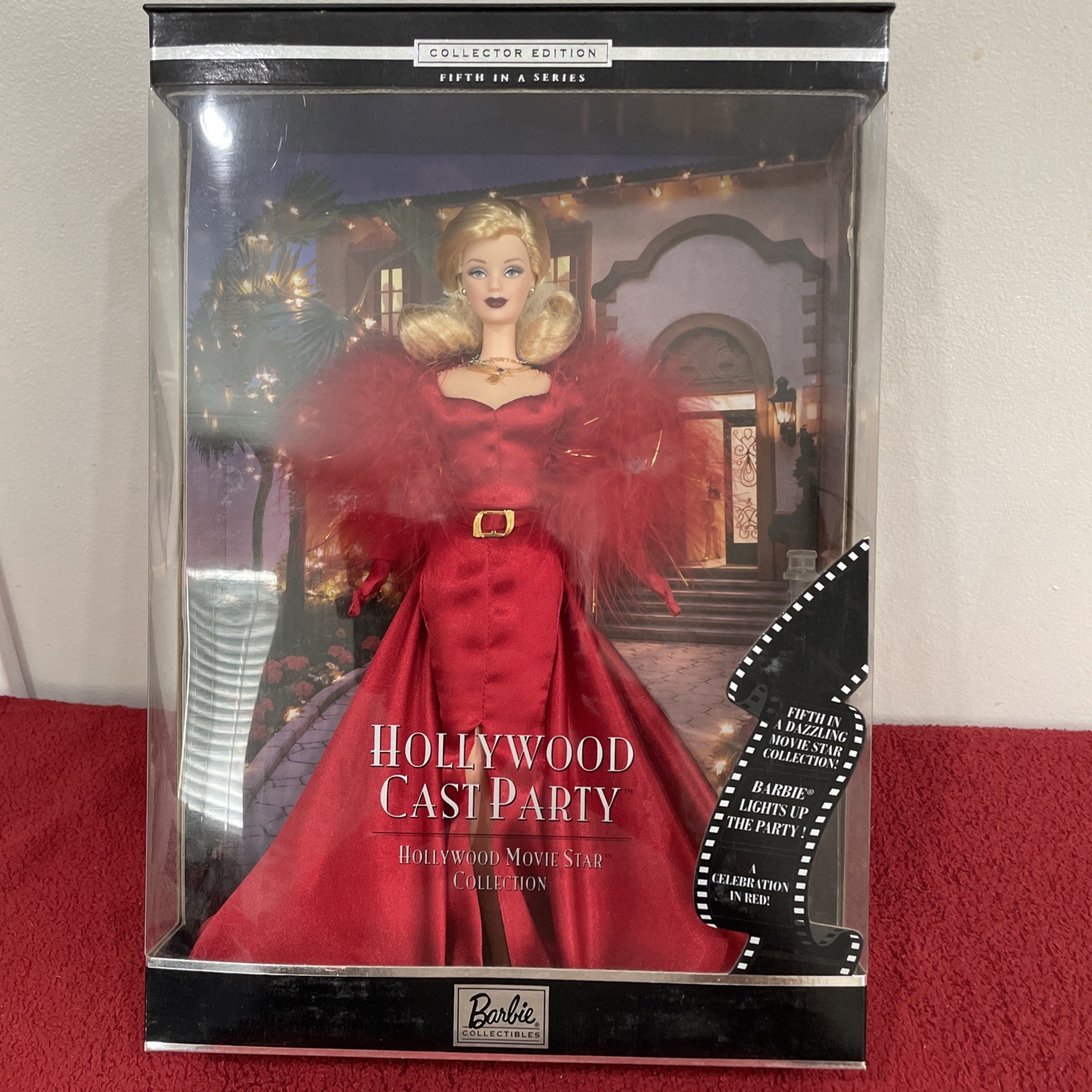 2001 Hollywood Cast Party Red Gown Barbie Doll  Collector Edition #50825 NRFB