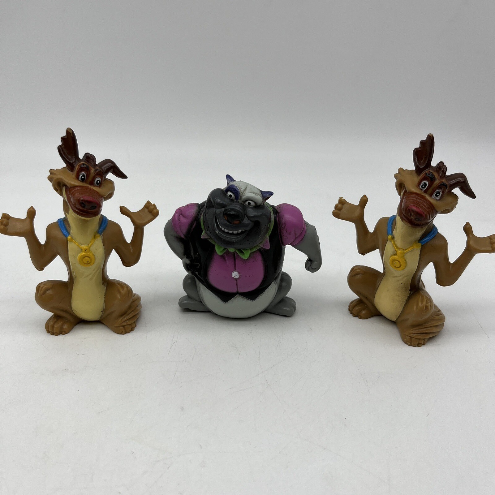 Wendy’s 1989 All Dogs Go To Heaven Figures - Kid Club Set of 3 Vintage