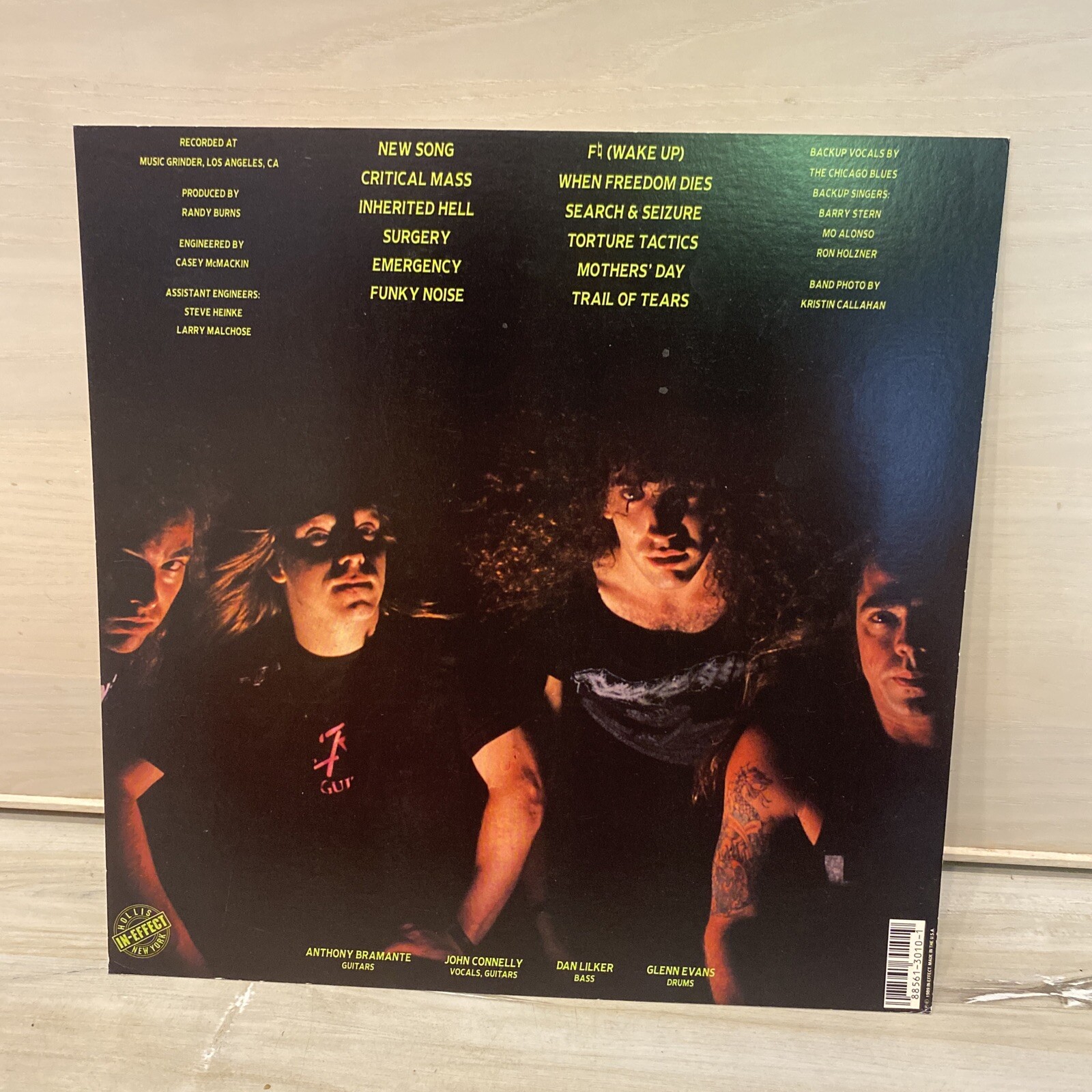 Rare Original Nuclear Assault Handle With Care  12x12 Poster Flat METAL Back Art