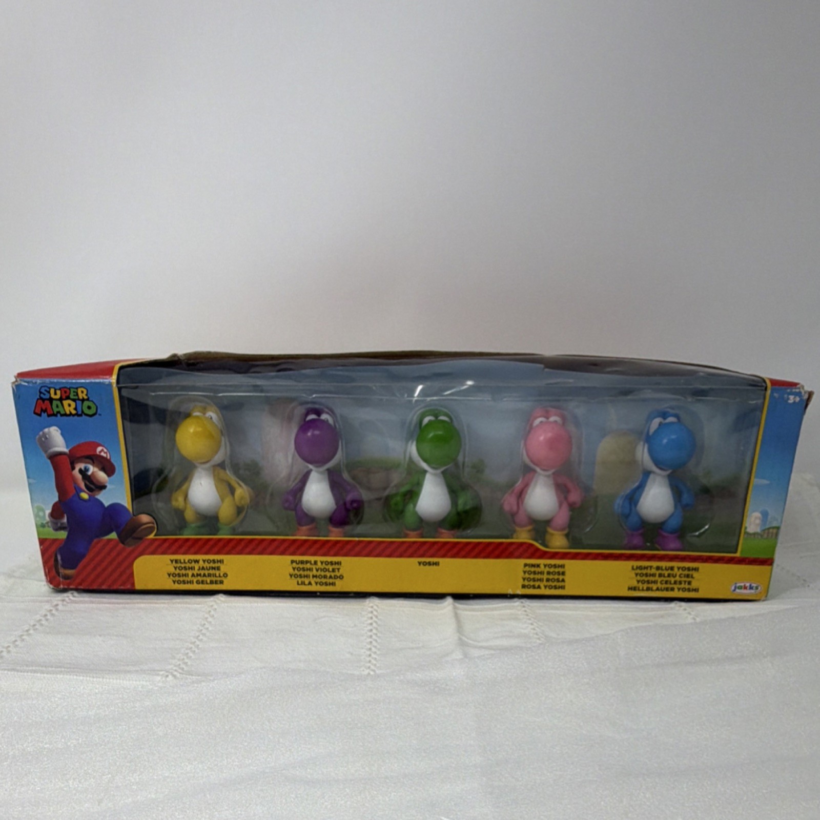 JAKKS Pacific Super Mario Yoshi Multi-Pack Action Figures Yellow Pink Purple