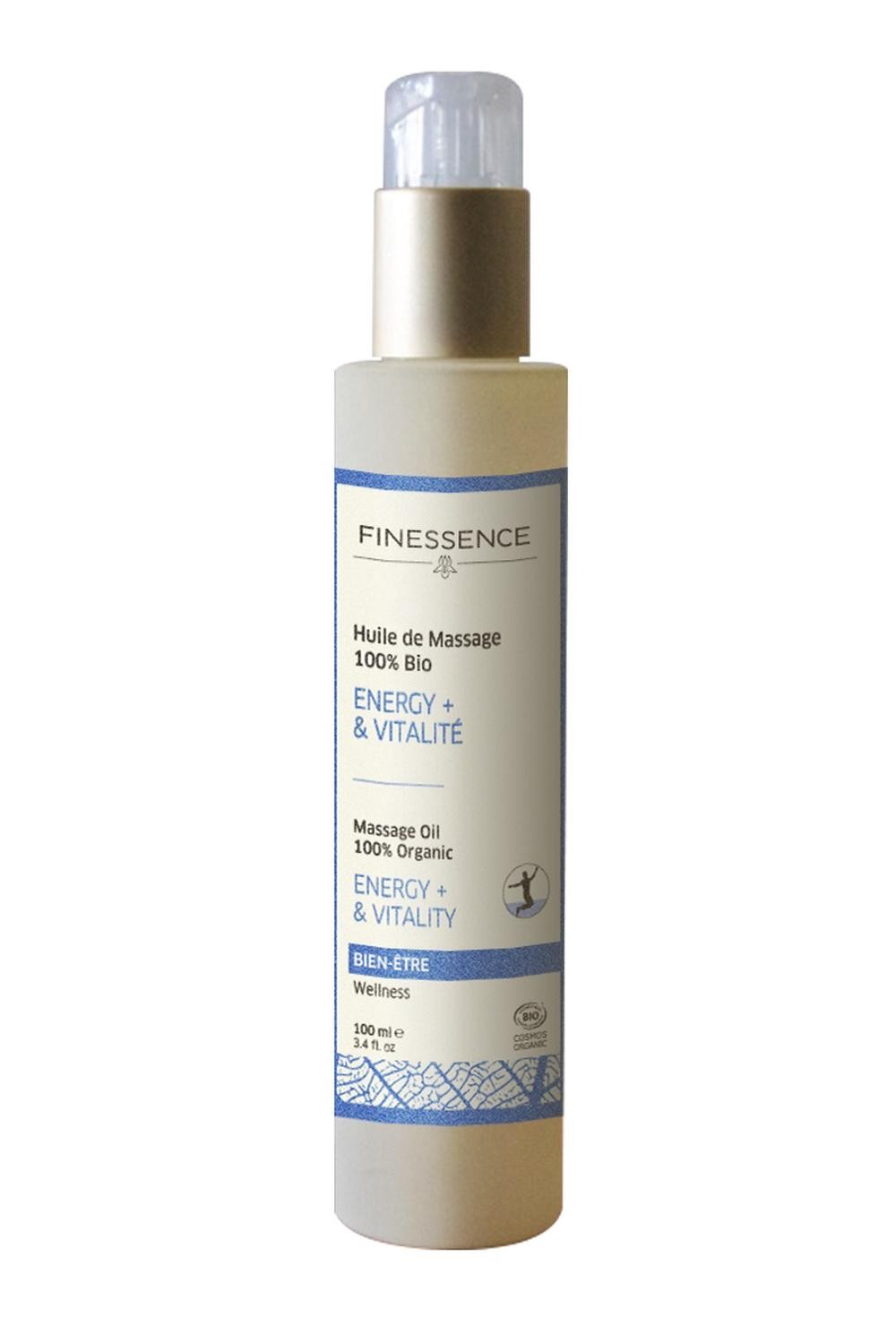 Finessence Organic Aromatherapy Massage Oil - Energy & Vitality