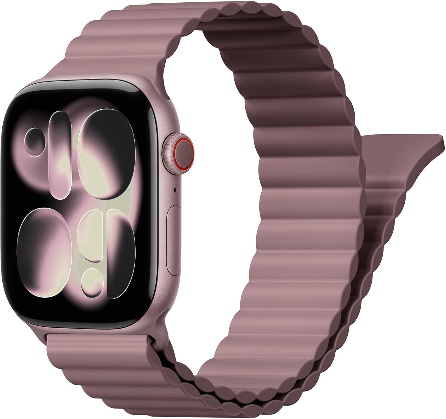 Silicone Loop Strap Compatible with Apple Watch Series 11 40mm 44mm