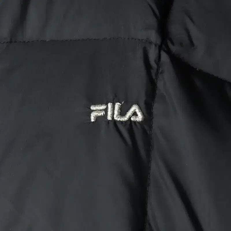 W(XL) FILA Padded Jacket Dungaree Black 166EB Unisex