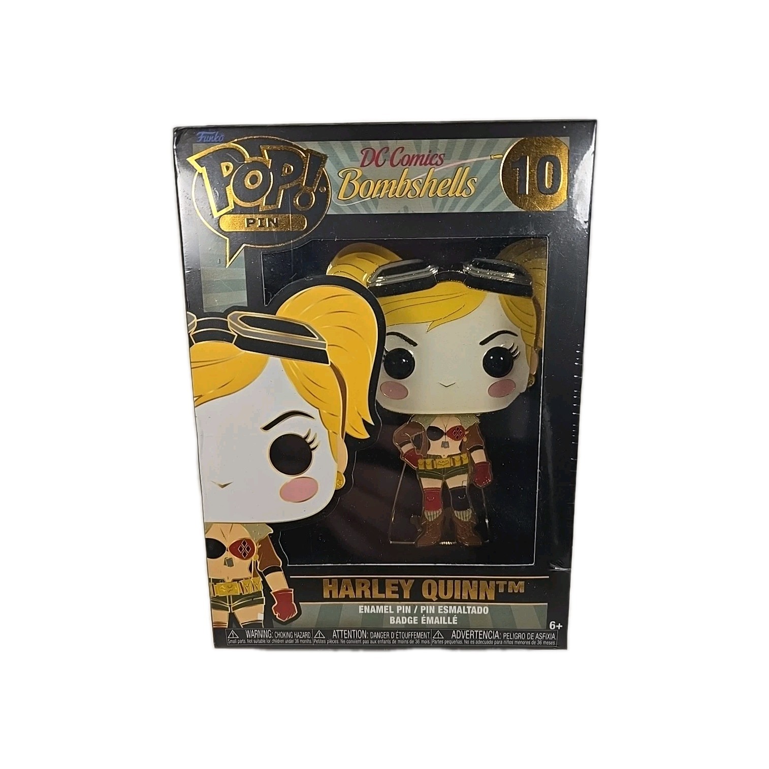 Brand New Funko Pop Enamel Pin Harley Quinn DC Bombshells 10