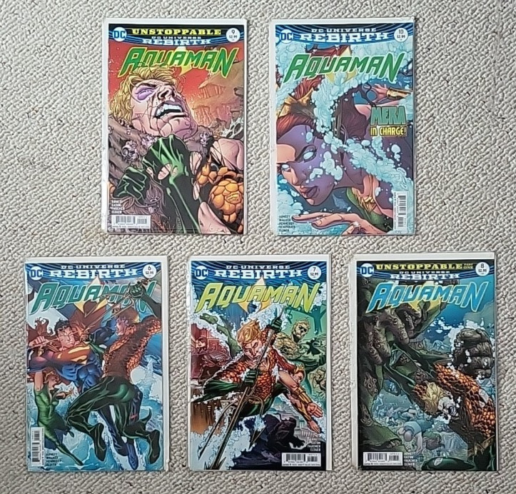 DC Comics Rebirth Aquaman Issues #6-10 First Editions FREE SHIPPING!!!