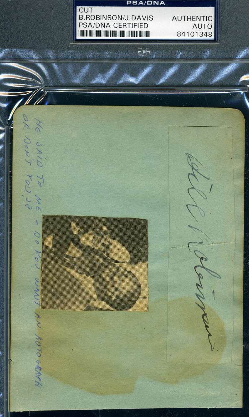 Bill Robinson Joan Davis Signed Psa Dna Coa Album Page Autograph Authentic