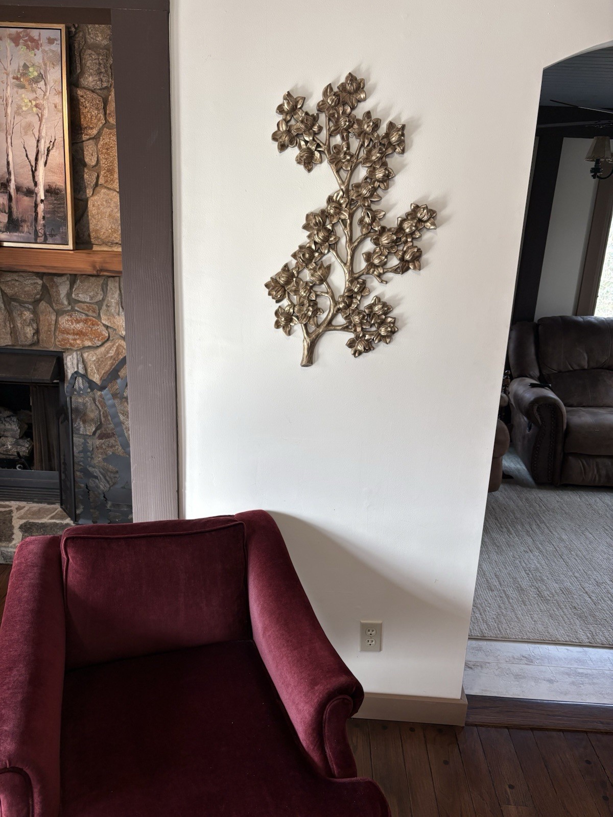 Mid Century Modern Wall Art Gold Vintage 