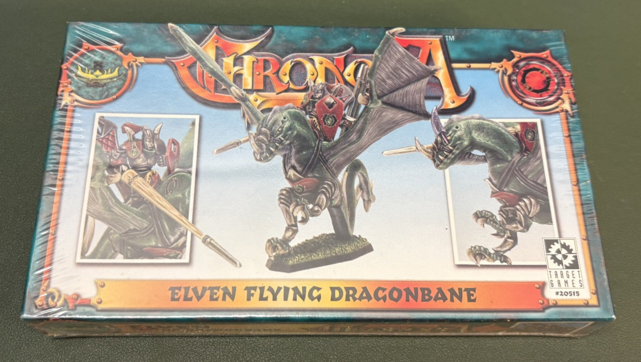 SEALED Chronopia: Elven Flying Dragonbane - 1998 Target Games Miniatures