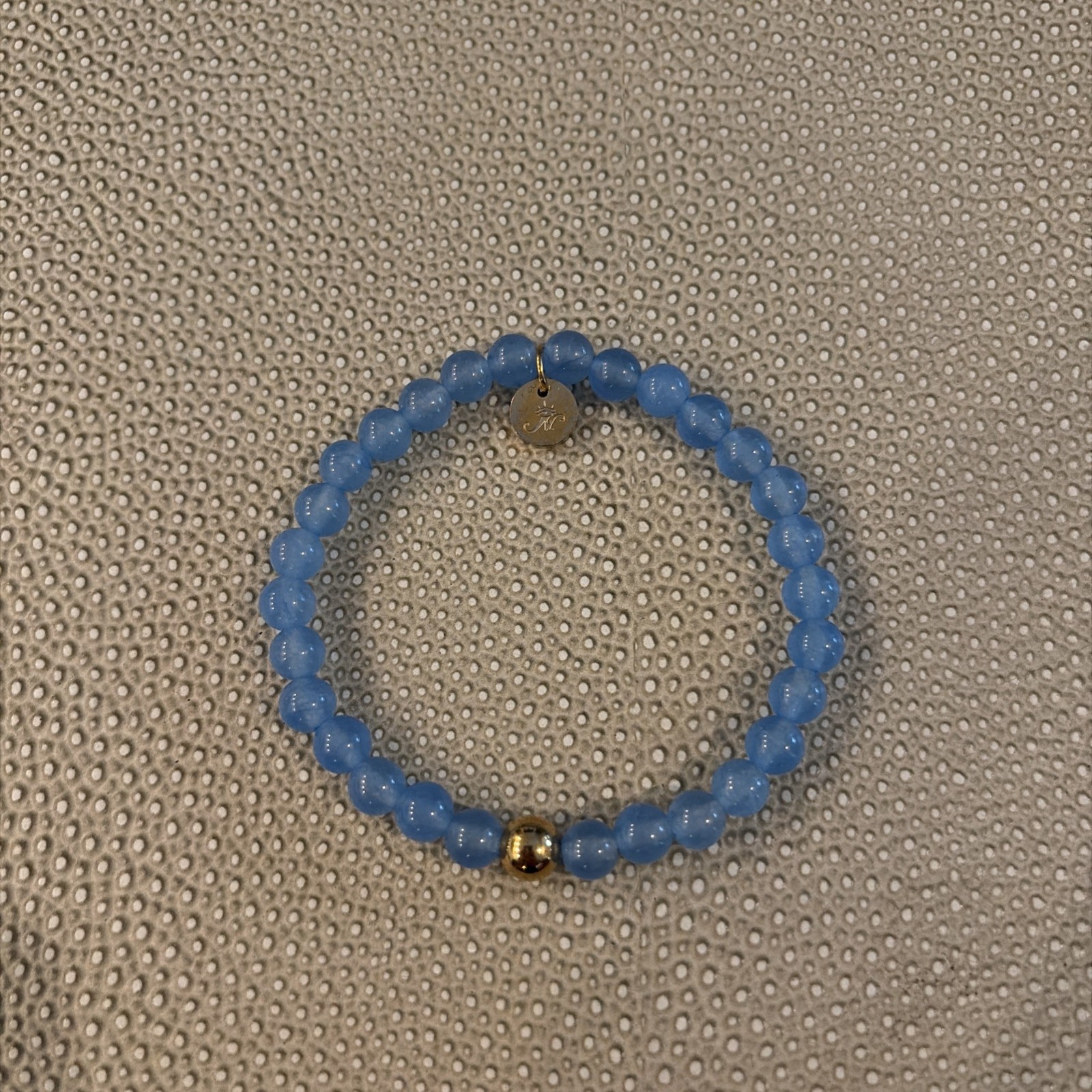 Nogu Baby Blue Glass Beaded Bracelet 