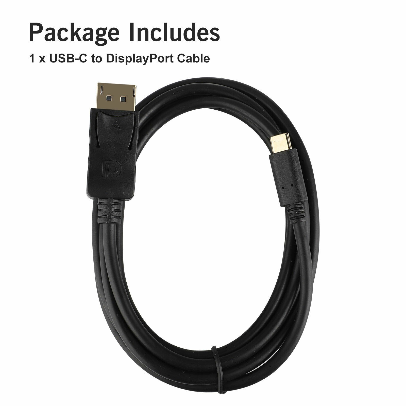 6FT/1.8M USB-C Type C to DisplayPort DP M/M Adapter Cable Line 4K@60Hz